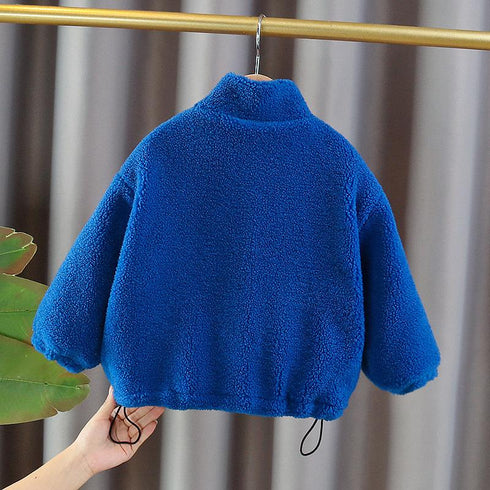 Winter boys thick warm long sleeve coat